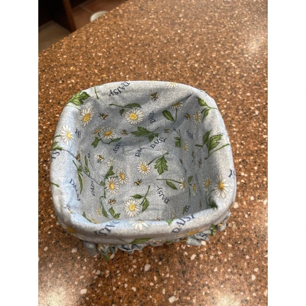 Longaberger small Daisy print insert basket